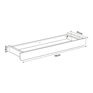 Sidmouth skrivebordsskuffe 70x21x4,5 cm [pro.tec].
