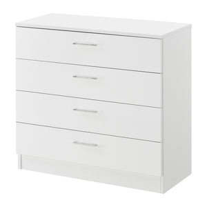 Skuffeskab Drammen 67x70x30 cm med 4 skuffer sort/hvid en.casa