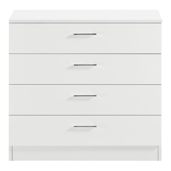 Skuffeskab Drammen 67x70x30 cm med 4 skuffer sort/hvid en.casa