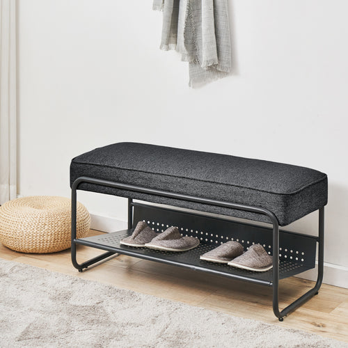 Skobænk Lillehammer 90x37x42 cm [en.casa]