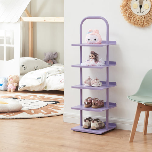 Børneskoholder Poytya stål 96x30x27 cm [en.casa]