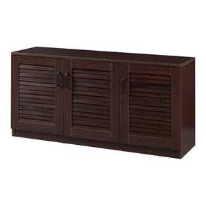 Skoskab Løten 125x36x62 cm Wenge [en.casa]