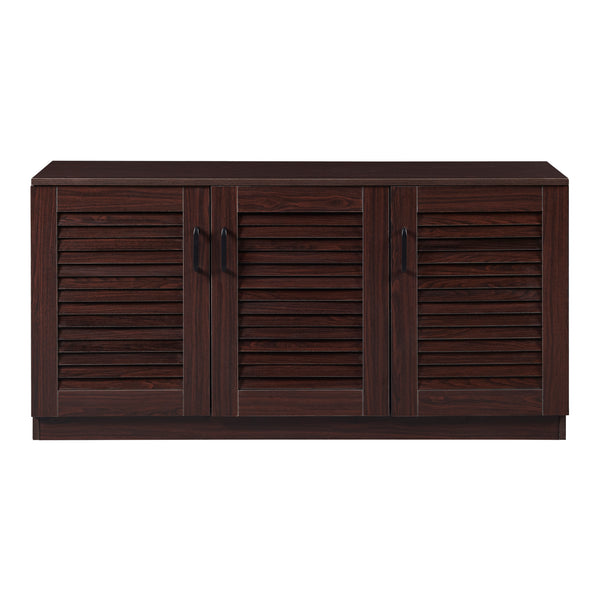 Skoskab Løten 125x36x62 cm Wenge [en.casa]