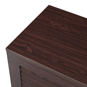 Skoskab Løten 125x36x62 cm Wenge [en.casa]