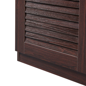 Skoskab Løten 125x36x62 cm Wenge [en.casa]