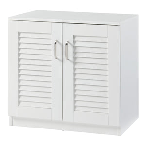Skoskab Løten 63x36x62 cm Hvid [en.casa]