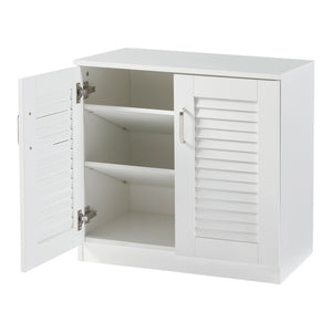 Skoskab Løten 63x36x62 cm Hvid [en.casa]
