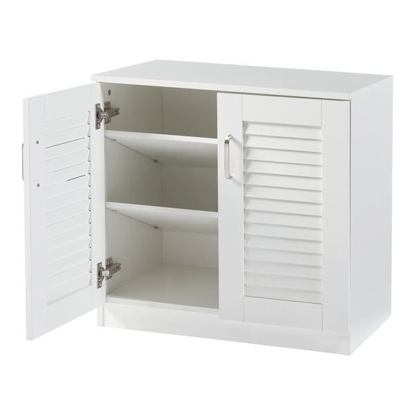 Skoskab Løten 63x36x62 cm Hvid [en.casa]