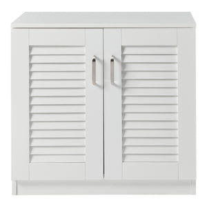 Skoskab Løten 63x36x62 cm Hvid [en.casa]