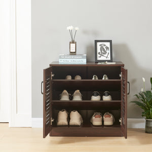 Skoskab Løten 63x36x62 cm Wenge [en.casa]