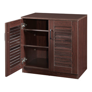 Skoskab Løten 63x36x62 cm Wenge [en.casa]