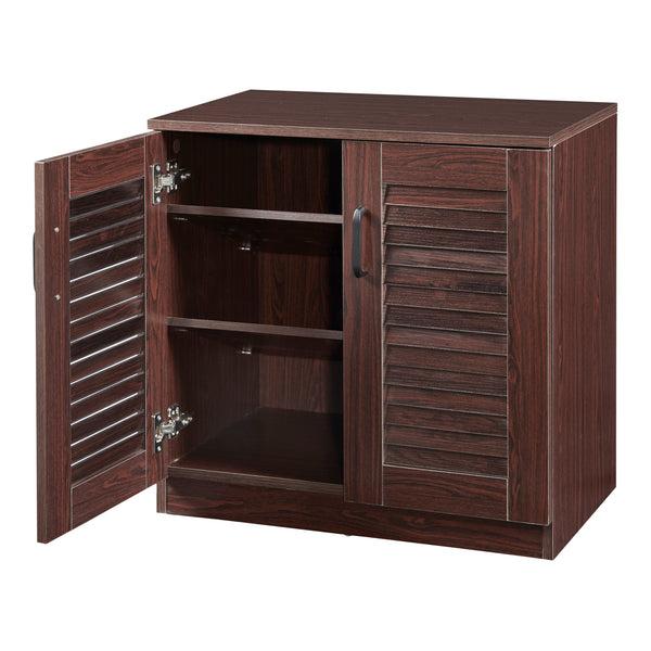 Skoskab Løten 63x36x62 cm Wenge [en.casa]