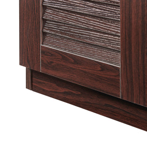 Skoskab Løten 63x36x62 cm Wenge [en.casa]