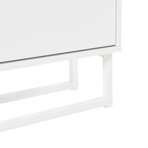Skoskab Ylitornio 91,5x100x19 cm Hvid [en.casa]