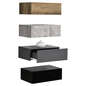 [en.casa]® Hylde/aflastningsbord Grethe - med skuffe - 46x30x15cm - i forskellige farver