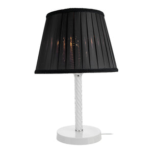 Kilbride bordlampe E27 metal glas tekstil i forskellige farver [lux.pro]