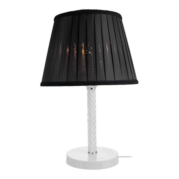 Kilbride bordlampe E27 metal glas tekstil i forskellige farver [lux.pro]