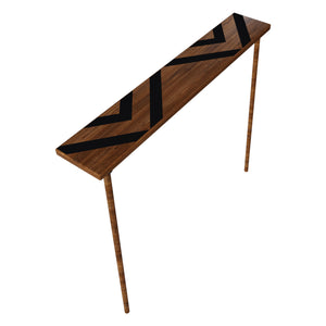 Holmsland konsolbord i træ 70x80x14 cm [en.casa].