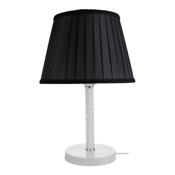 Kilbride bordlampe E27 metal glas tekstil i forskellige farver [lux.pro]
