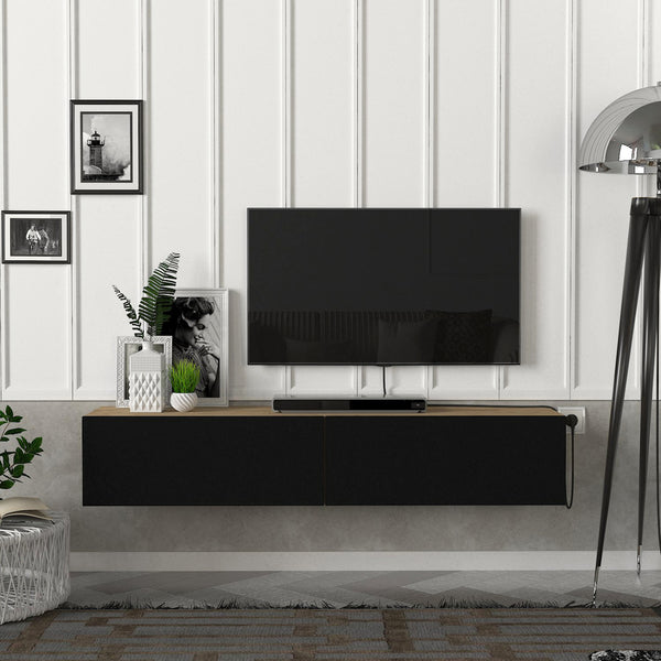 TV-møbel Toivakka 135x31x25cm i forskellige farver. [en.casa]