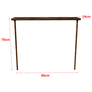 Holmsland konsolbord i træ 70x80x14 cm [en.casa].
