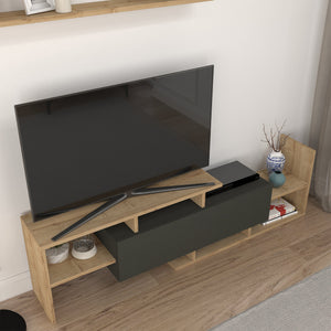 Liksefte TV-skab med væghylde 154x28x42 cm [en.casa]