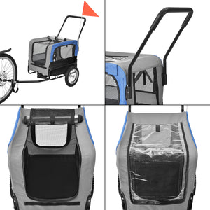 [pro.tec]® Hundetransport - cykelanhænger/vogn til transport af hunde - bærekapacitet: 20 kg - i forskellige farver