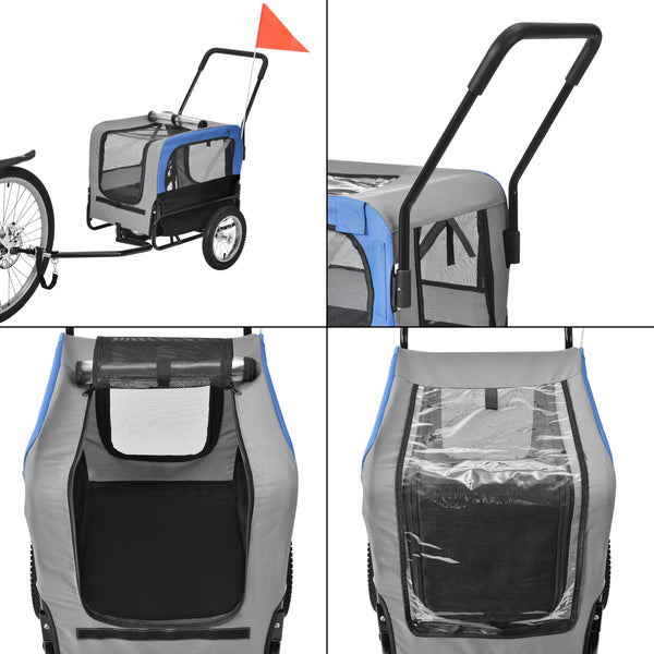 [pro.tec]® Hundetransport - cykelanhænger/vogn til transport af hunde - bærekapacitet: 20 kg - i forskellige farver