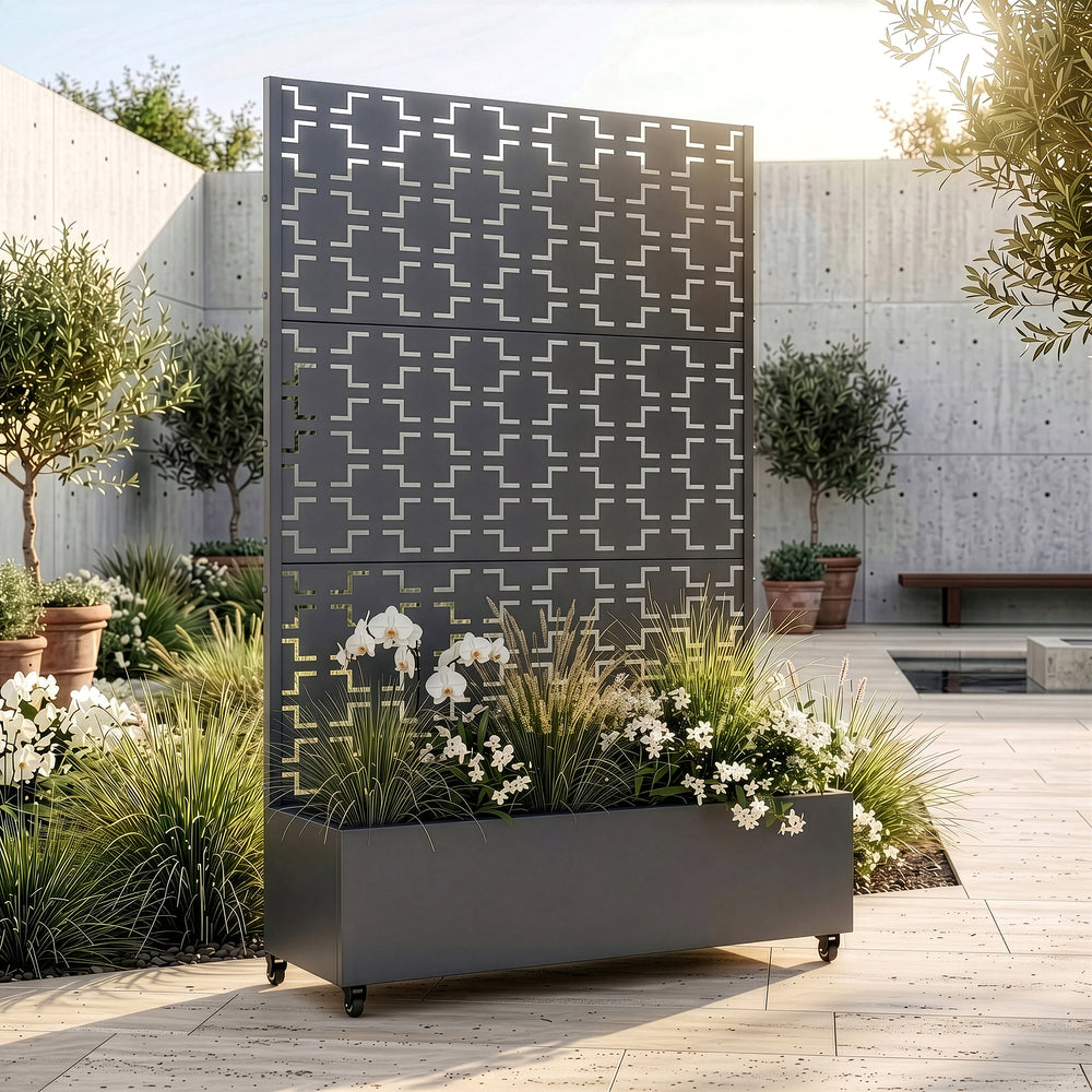 Skillevæg Aaskis med blomsterkasse [casa.pro]