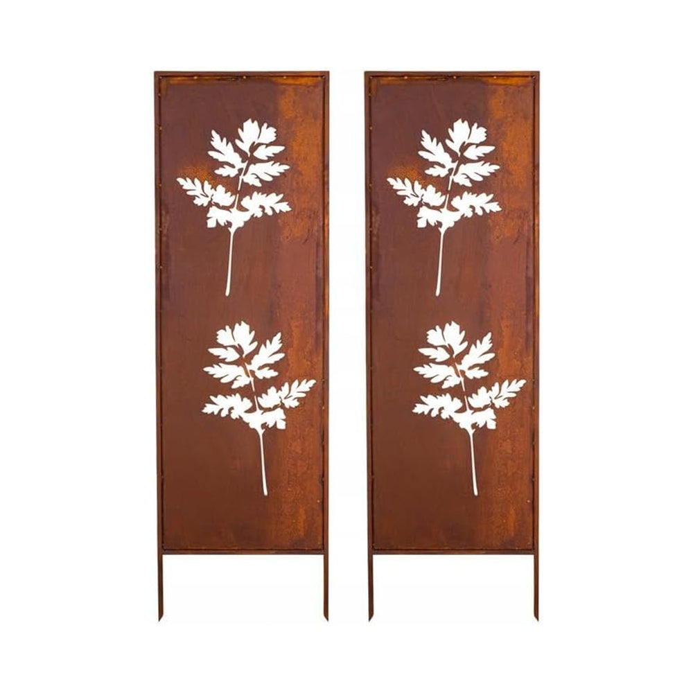 Havestik Irsina 2 stk. sæt 160x50 cm cortenstål rustfinish [casa.pro]
