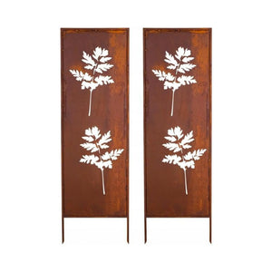 Havestik Irsina 2 stk. sæt 160x50 cm cortenstål rustfinish [casa.pro]