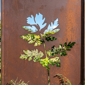 Havestik Irsina 2 stk. sæt 160x50 cm cortenstål rustfinish [casa.pro]