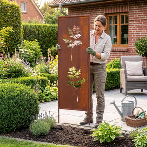 Havestik Irsina 2 stk. sæt 160x50 cm cortenstål rustfinish [casa.pro]