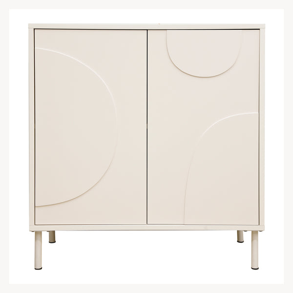 Aparador Holea con 2 puertas MDF 75x70x34 cm - [en.casa]