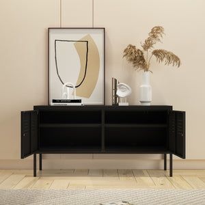 Sideboard Pyhtää 118x40x60cm stål [en.casa]