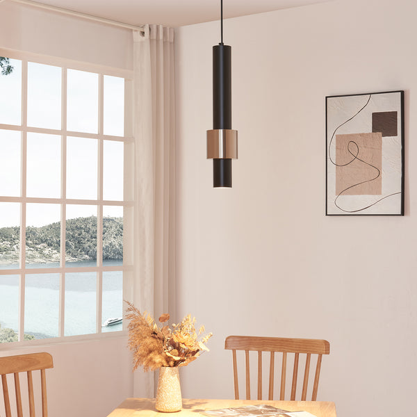 Lámpara colgante Lulled 1/3 pantallas de doble cilindro GU10 [lux.pro]