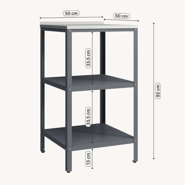 Udendørs stående hylde Bolognano 92x50x50 cm [casa.pro]