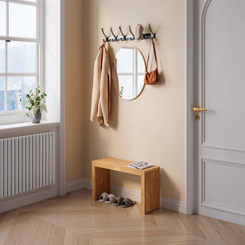 Skobænk Korjad 90x33x43 cm bambus [en.casa]