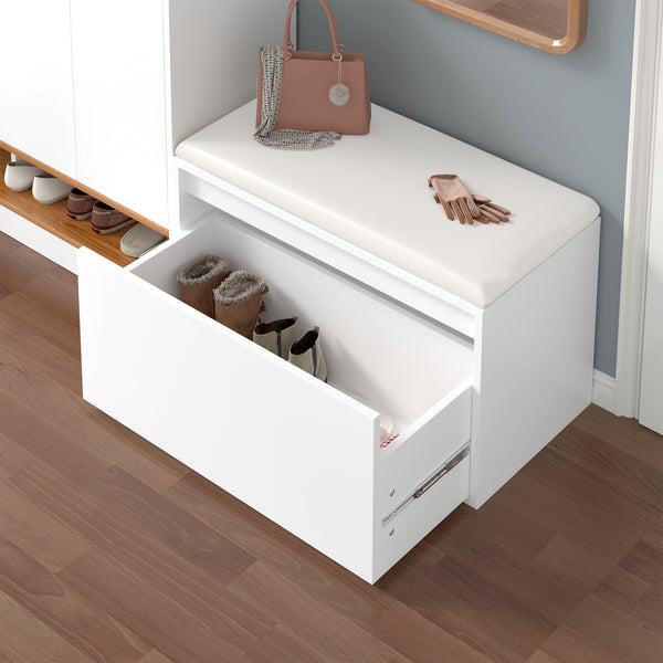 Bænk Degerfors 80x39x45 cm med skuffe forskellige farver farver en.casa