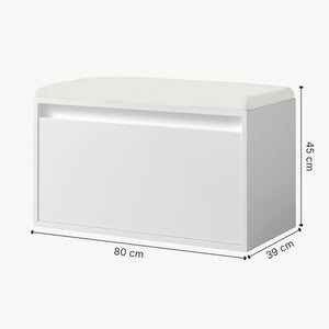 Bænk Degerfors 80x39x45 cm med skuffe forskellige farver farver en.casa