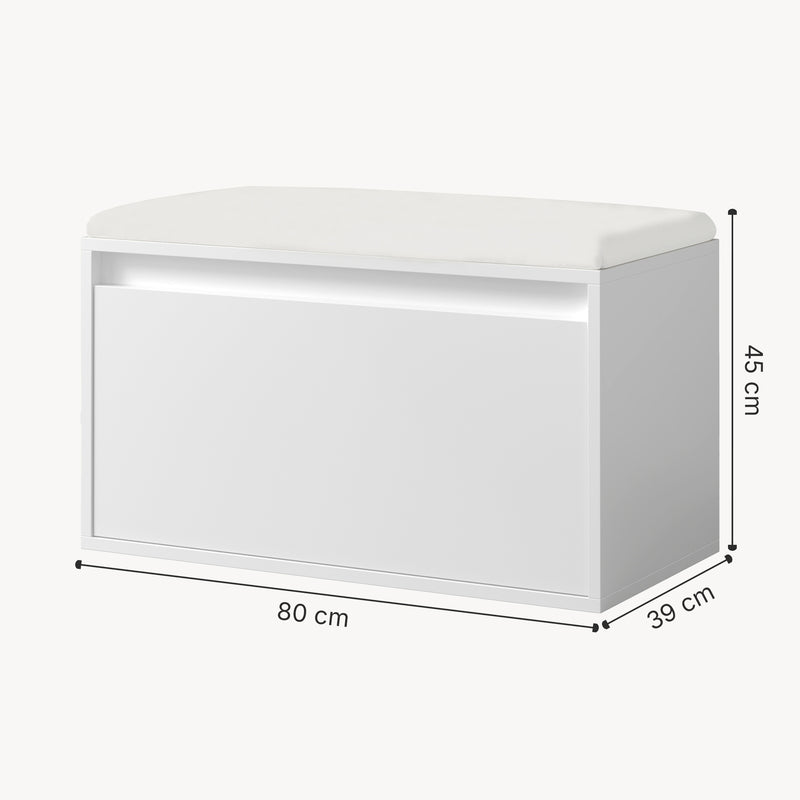 Målskitse Bænk Degerfors 80x39x45 cm med skuffe forskellige farver farver en.casa