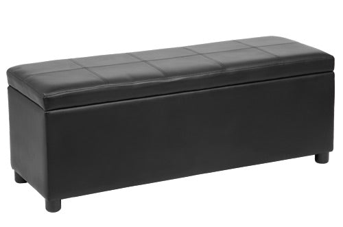 Bryst Bukit 118x37x43 cm imiteret læder [en.casa]