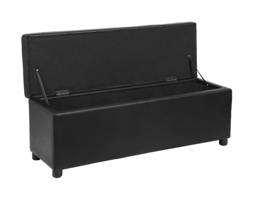 Bryst Bukit 118x37x43 cm imiteret læder [en.casa]