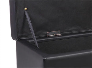 Bryst Bukit 118x37x43 cm imiteret læder [en.casa]