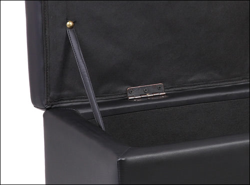 Bryst Bukit 118x37x43 cm imiteret læder [en.casa]