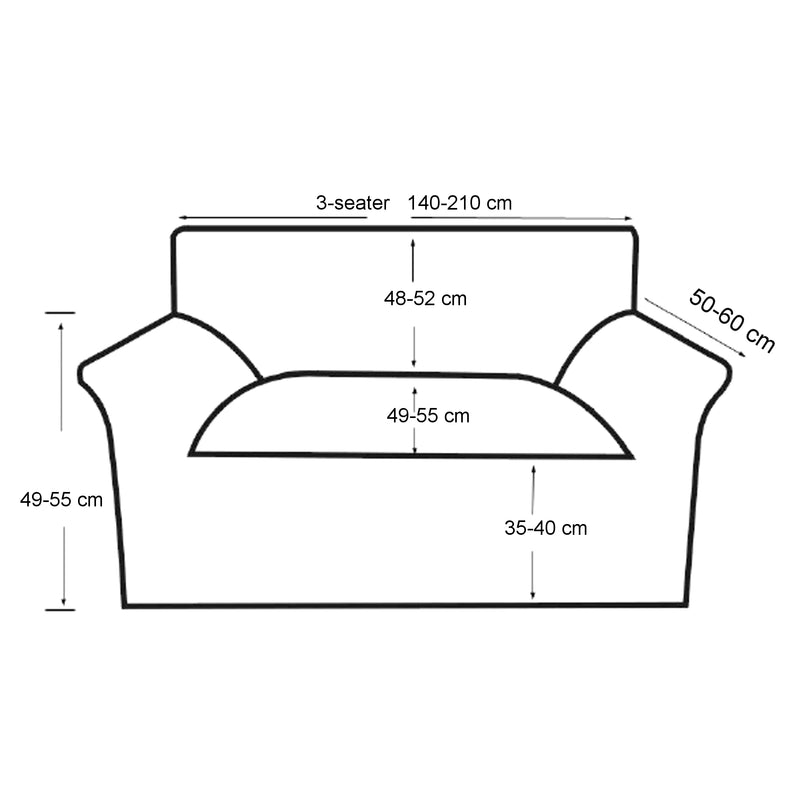 Målskitse [neu.haus]® Betræk - lænestol - sofa - vælg model