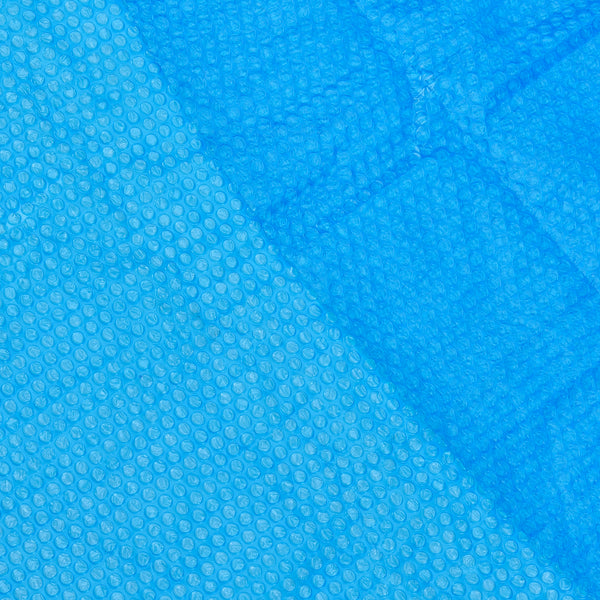 Solcelleoverdækning til pool, rund, blå [en.casa].