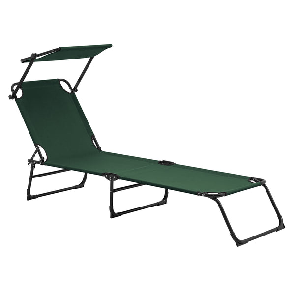 [casa.pro]® Solseng sæt - 2 stk. - med tag - sammenfoldelig - 187x53x27cm - i forskellige farver