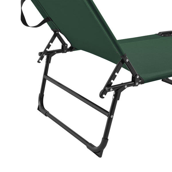 [casa.pro]® Solseng sæt - 2 stk. - med tag - sammenfoldelig - 187x53x27cm - i forskellige farver