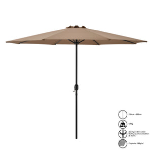 [casa.pro]® Parasol - 300x230cm - i forskellige farver